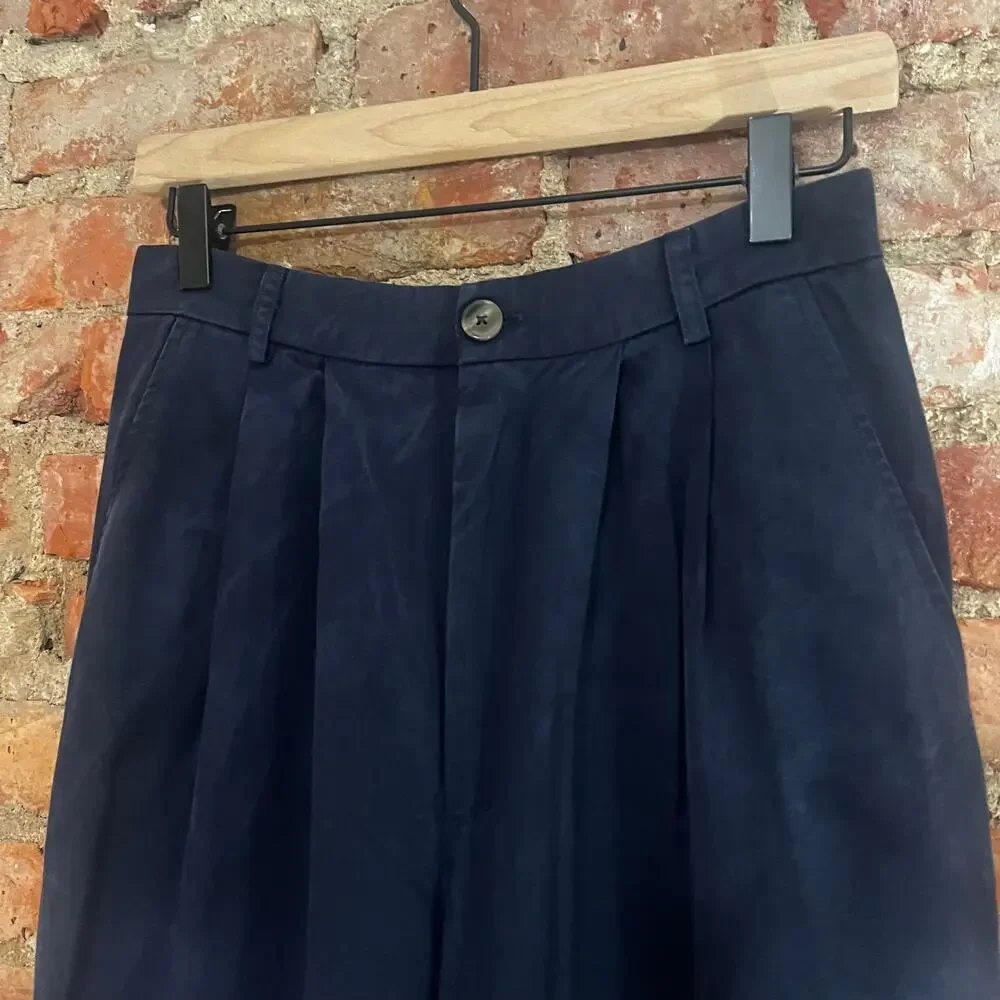 Reformation Mason Pants 6 Navy Blue
